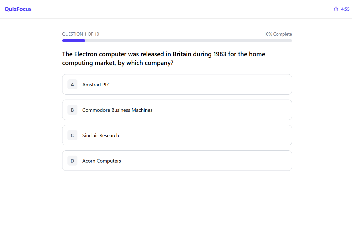 Quiz Website